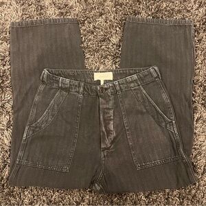 🌺THE GREAT BLACK HERRINGBONE WASH TROOPER PANTS SIZE 29/8🌺